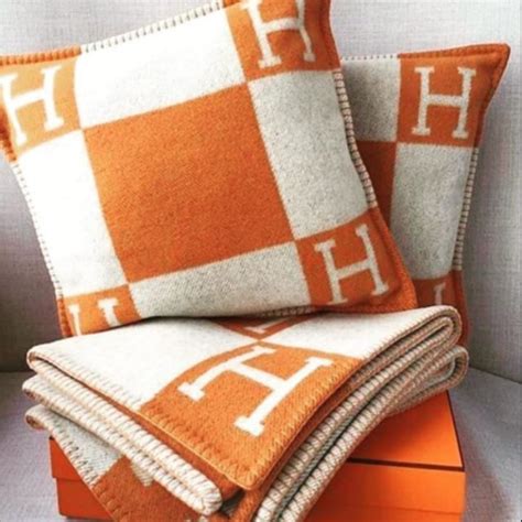 hermes pillow cases|hermes throw blanket price.